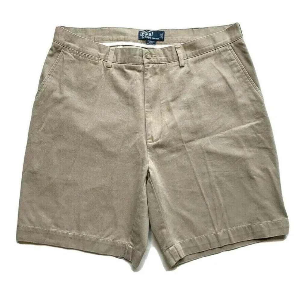 Polo Ralph Lauren Prospect Chino Shorts Men 38 Classic Khaki Summer Beach Hiking